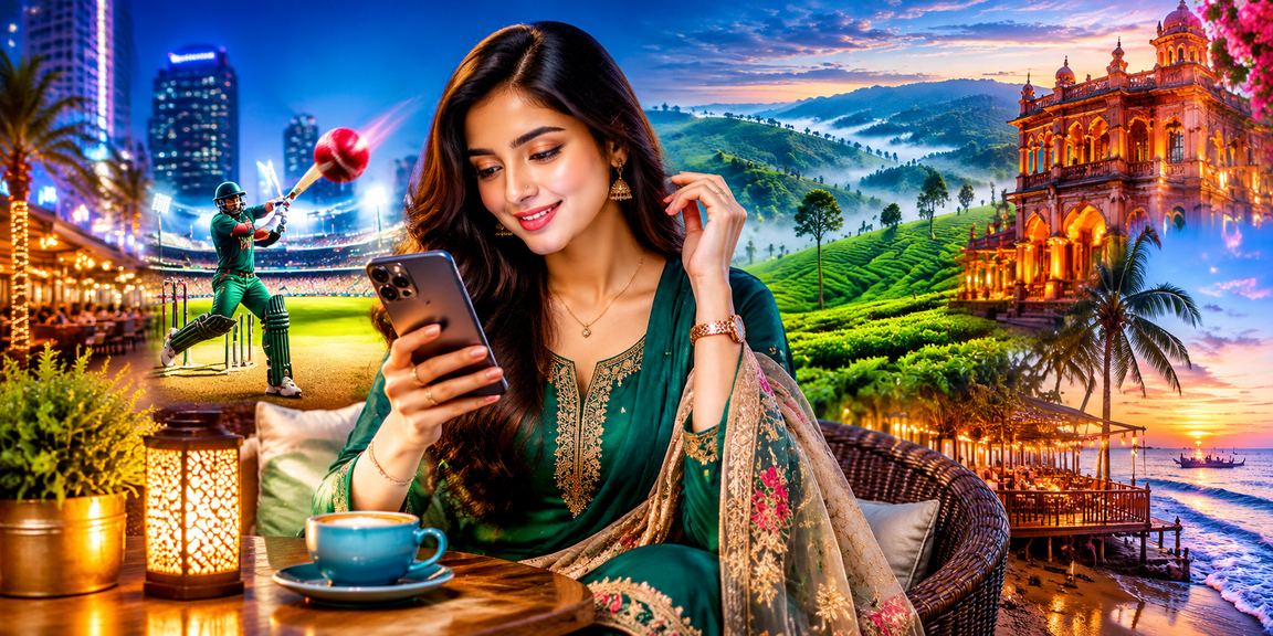 ঢাকায় চা বাগানের পটভূমিতে ক্রিকেট বেটিং উপভোগ করছেন একজন ব্যবহারকারী