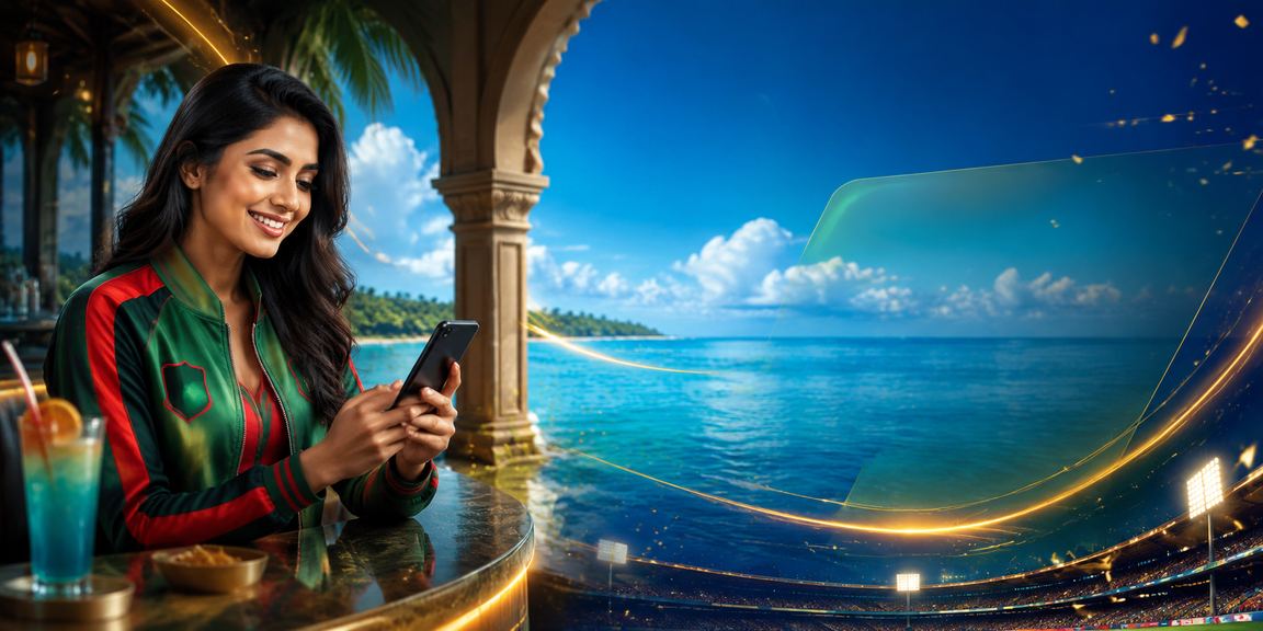 A user enjoying cricket betting in Saint Martin